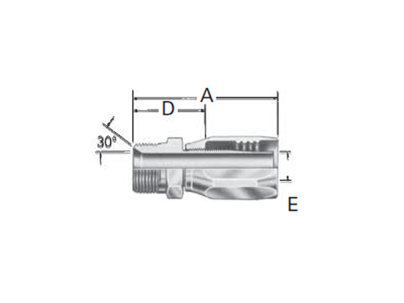 Reusable Fittings - 100R5 Style - Male Pipe