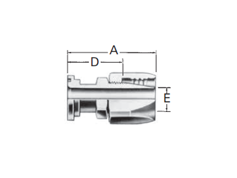 Reusable Fittings - 100R5 Style - Code 61 SAE J518 Straight Split Flange 4775-