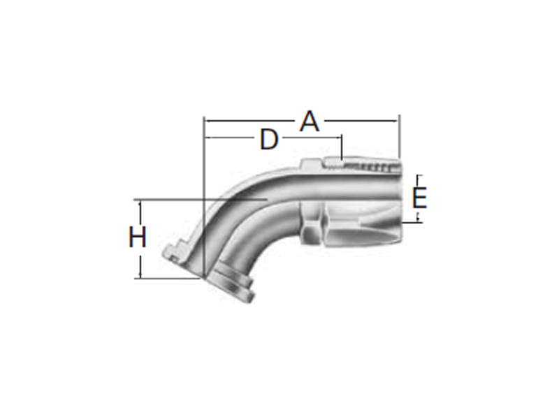 Reusable Fittings - 100R5 Style - Code 61 SAE J518 60˚ Split Flange 191395- 