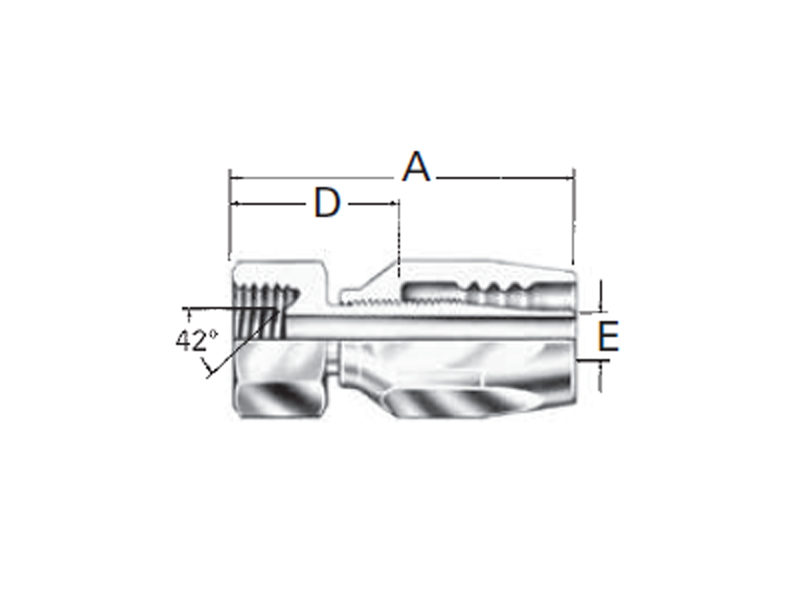 Reusable Fittings - 100R5 Style - Female Inverted Flare 403-