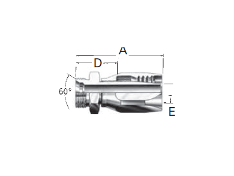 Reusable Fittings - 100R5 Style - BSP Male 07.340-
