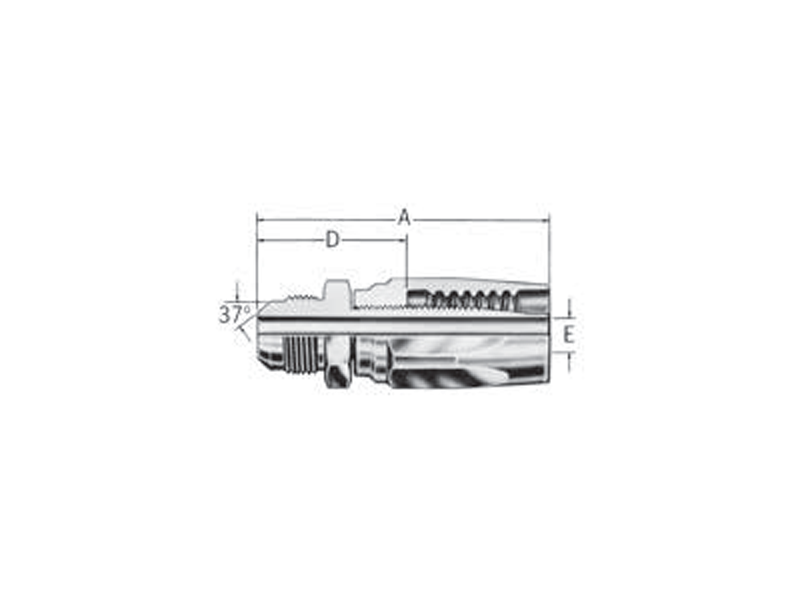 Reusable Fittings - 100R1 TTC - SAE 37˚ (JIC) Male Flare FC7986-