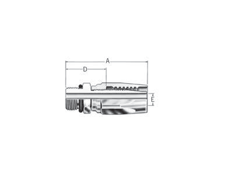 Reusable Fittings - 100R1 TTC - SAE Male O-Ring Boss FC7987-