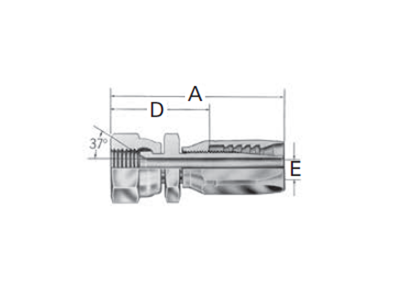 Reusable Fittings - Hi-Pac - SAE 37˚ (JIC) Swivel FC5130- 