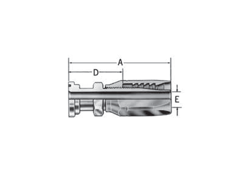 Reusable Fittings - Hi-Pac - Code 61 SAE J518 Straight Split Flange FC5135-