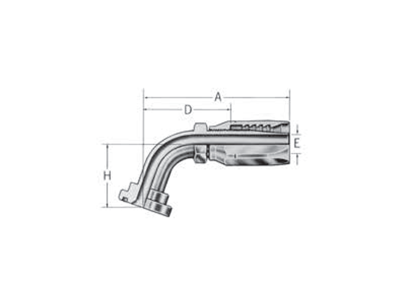 Reusable Fittings - Hi-Pac - Code 61 SAE J518 671/2˚ Split Flange FC5140-