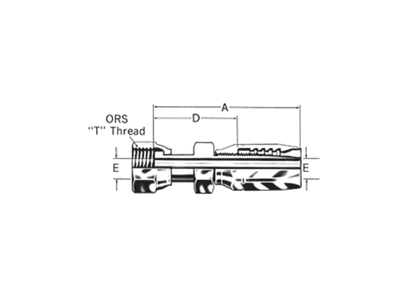 Reusable Fittings - Hi-Pac - ORS Swivel Straight FJ9728- 