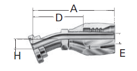Reusable Fittings - 100R2 Skive Style - Code 61 SAE J518 22 1/2˚ Split Flange 4720-