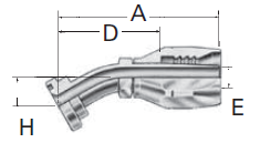 Reusable Fittings - 100R2 Skive Style - Code 61 SAE J518 30˚ Split Flange 190414-