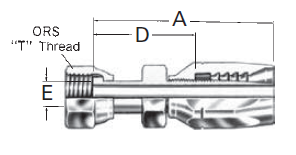 Reusable Fittings - 100R2 Skive Style - ORS Swivel Straight FJ9732-