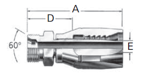 Reusable Fittings - 100R2 Skive Style - BSP Male 07.020- 
