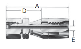 Reusable Fittings - 100R2 Skive Style - Female Swivel 24˚ DIN 3901/3902 s.Rh.07.721- 