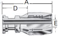 Reusable Fittings - 100R2 Skive Style -Komatsu Split Flange FJ9066- 