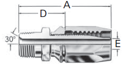 Reusable Fittings - 100R2 TTC - Male Pipe FC5985-