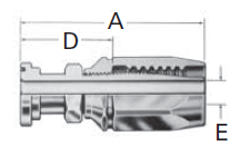 Reusable Fittings - 100R2 TTC - Code 61 SAE J518 Straight Split Flange FC5993-