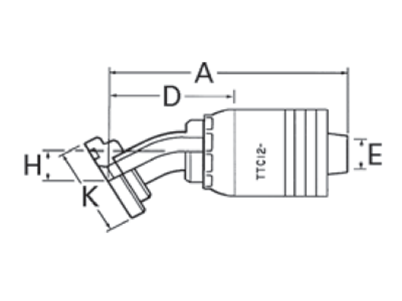 SAE Code 61 Split Flange 30° Elbow (FLF)