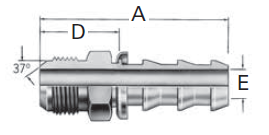 Reusable Fittings - Socketless - SAE 37° (JIC) Male Flare 190672–