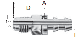Reusable Fittings - Socketless - SAE 45° Male Flare 4742–