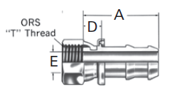 Reusable Fittings - Socketless - ORS Swivel Straight FJ7044– 