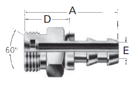 Reusable Fittings - Socketless - BSP Socketless Male 07.122– 