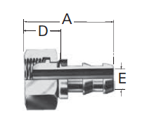 Reusable Fittings - Socketless - Metric Female Swivel 60˚ DIN 7631/ 7647 07.114– 