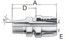 Reusable Fittings - Power Steering & Airbrake - Male Pipe 479301–
