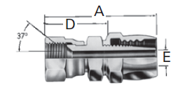 Reusable Fittings - Power Steering & Airbrake - SAE 37° (JIC) Swivel 190800– 