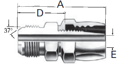 Reusable Fittings - Power Steering & Airbrake - SAE 37° (JIC) Male Flare FC7275–
