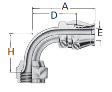 Reusable Fittings - “Super Gem” - Universal 190772– SAE 45° Swivel FC9171– 