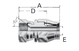 Reusable Fittings - “Super Gem” - SAE 37° (JIC) Swivel 63–190535–