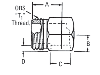 90° ORS/Braze Port Adapter (VN)