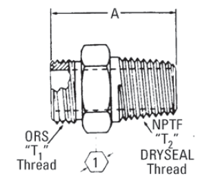 ORS/Male NPTF Adapter - FF2031T (VN)  