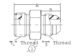 Male ORS/SAE 37° Male Flare - FF2313T (VN)  