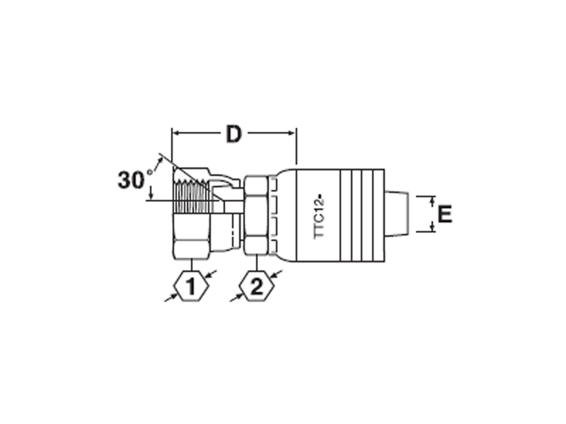 Komatsu Female Swivel (KF)