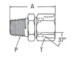 External Pipe/37° Flare Swivel - 2018 (VN)  