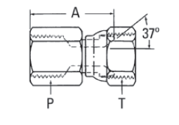 Internal Pipe/37° Flare Swivel - 2242 (VN)  