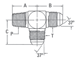 External Pipe/37° Flare - 2028 (VN)