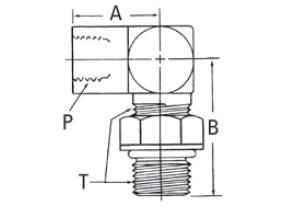 Internal Pipe/SAE O-Ring Boss (adj.) - 206801 (VN) 