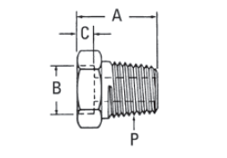 Braze Port/External Pipe - 73056 (VN) 