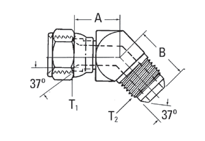 37° Flare Swivel/37° Flare - 2070 (VN)