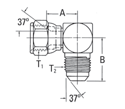 37° Flare Swivel/37° Flare - 2071 (VN)