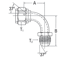 37° Flare Swivel/37° Flare* - FF5163 (VN)