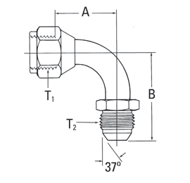 37° Flare Swivel/37° Flare* - 500454 (VN) 