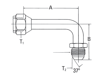 37° Flare Swivel/37° Flare* - 504095 (VN) 