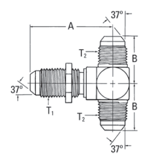 37° Flare Bulkhead/37° Flare - 203002 (VN) 