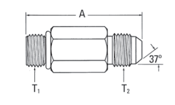 SAE O-Ring Boss/37° Flare - 202713 (VN) 