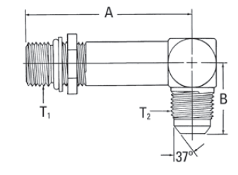 SAE O-Ring Boss (adj.)/37° Flare - 206209 (VN) 