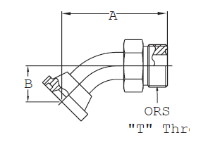 45° ORS/Split Flange (Code 61) - FF6001T (VN) 