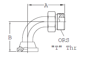 90° ORS/Split Flange (Code 61) - FF5946T (VN) 