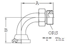 90° ORS/Split Flange (Code 62) - FF5945T (VN) 